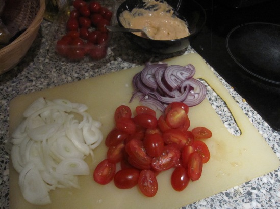 The white onions were for a different recipe, one which I might put up when I try it again