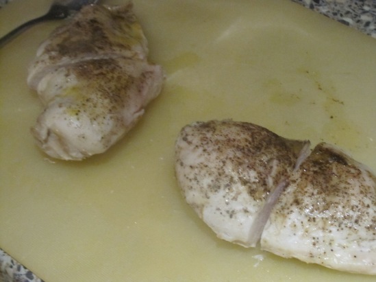 Nice, moist chicken, with a little extra black pepper